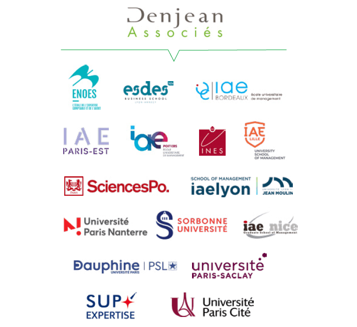 Les écoles partenaires de Denjean & Associés